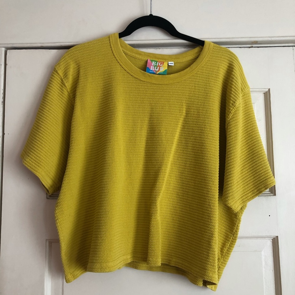 Big Bud Press Cropped Tee - Golden Yellow